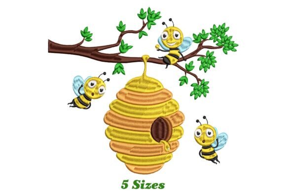 Bee Hive Embroidery Design Review for Boutique Sweatshirts