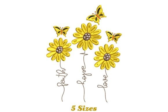 Faith Hope Love Sunflower with Butterfly Review